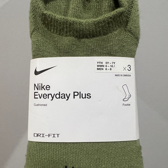 Nike, Everyday Plus Cushioned, Footie Socks, Multicolor - Picture 3 of 5
